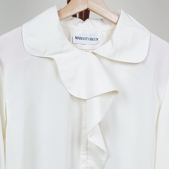 Vintage Margot Green Blouse from 90's - Picture 2 of 7